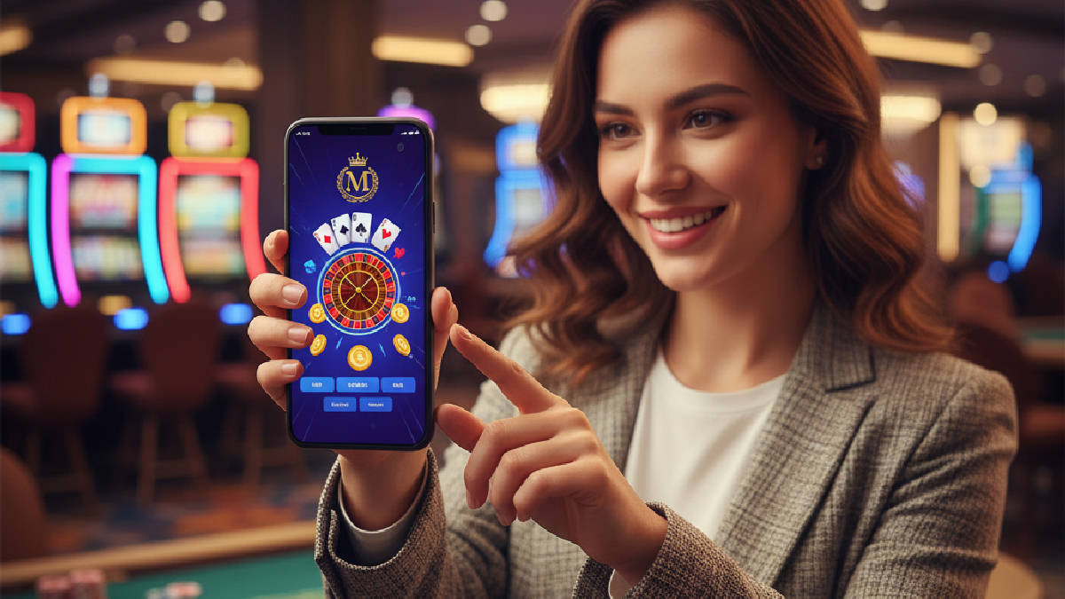 Casino Metropol kullanıcı deneyimleri için mobil cihazda eğlenceli arayüz.